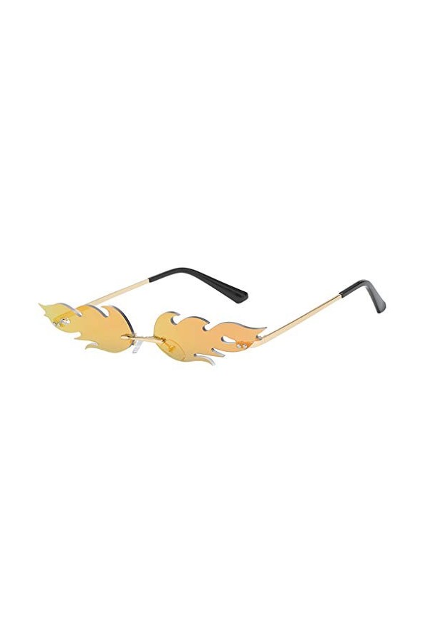 aaSccex Mode homme femmes forme irrégulière lunettes de soleil lunettes Vintage rétro Lunettes Soleil Vintage D, One Size 