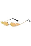 aaSccex Mode homme femmes forme irrégulière lunettes de soleil lunettes Vintage rétro Lunettes Soleil Vintage D, One Size 