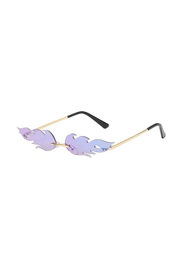 aaSccex Mode homme femmes forme irrégulière lunettes de soleil lunettes Vintage rétro Lunettes Soleil Vintage D, One Size 