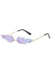aaSccex Mode homme femmes forme irrégulière lunettes de soleil lunettes Vintage rétro Lunettes Soleil Vintage D, One Size 