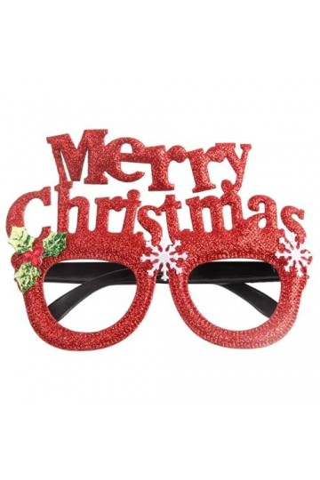 Lunettes de soleil carrées pour femme - Décoration de Noël - Lunettes de soleil étroites - Rouge - Taille unique