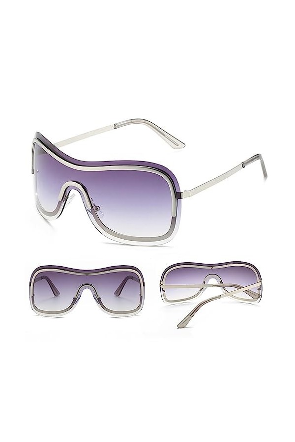 Jacekee Lunettes de soleil Y2K - Lunettes de soleil polarisées pour femmes - Lunettes de soleil de pêche à vélo avec protecti