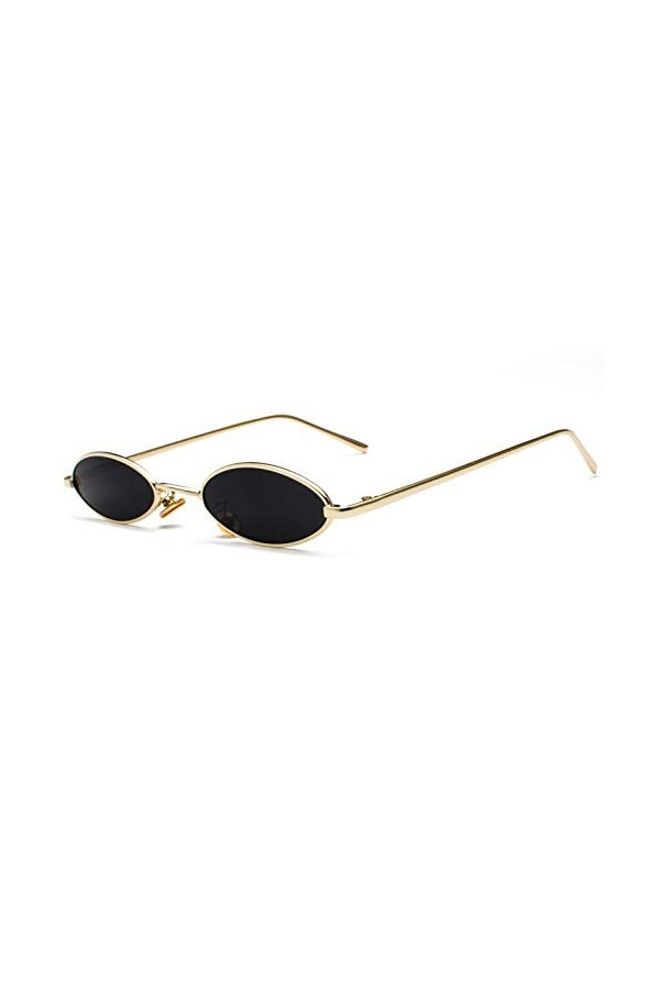 acsefire Lunettes de soleil rétro hippie à lentille ovale non polarisées Steampunk lunettes de soleil pour hommes femmes avec