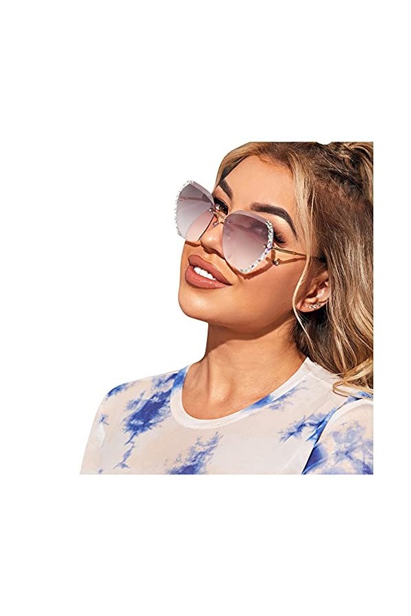 Lunettes de soleil pour homme et femme - Tendance - Rétro - Tendance - Tendance - Style rétro - Pour femme, violet, taille un