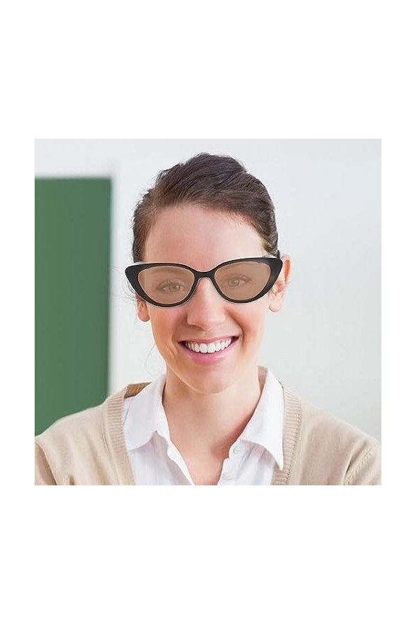 ereqeip Lunettes de soleil œil de chat,Lunettes de soleil rétro œil de chat Lunettes vintage | Lunettes de soleil anti-UV pou