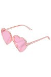 Tlily Lunettes de soleil années 90S - Grandes femmes - Grandes femmes - Grandes lunettes de soleil en de - Lunettes mignonnes