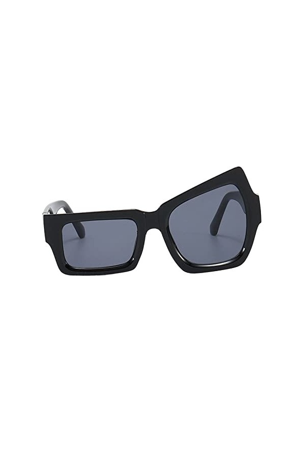 LZPCarra Lunettes de soleil polarisées irrégulières surdimensionnées pour femmes hommes Vintage Shades Protection solaire cla