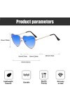 CUHZC 2 paires de lunettes de soleil pour femmes, lunettes hippies, lunettes de soleil en forme de cœur, lunettes de soleil r