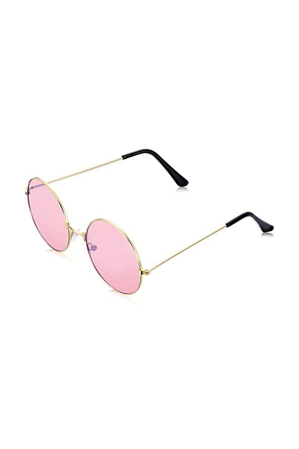 Comtervi Lunettes de Soleil Rondes rétro John Lennon Vintage Lunettes Cadre en métal Lunettes Rondes Lunettes Lunettes extéri