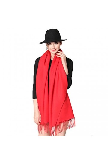 iEverest Pashmina Châle Écharpe Foulard Hijab - Unisex Hiver Chaud Écharpe Pashmina Châle Écharpe de Couleur Unie Super Douce