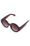 MaiMin Lunettes de Soleil Rondes Lunettes de Soleil Mode Femme Cadre Lentille pour Les Lunettes feminines UV400 S17068 Marron