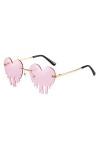 MNSWR Lunettes Grand Cadre Protection Lunettes De Soleil Homme Dragon Dame Lunettes De Soleil En Forme De Coeur Pour Femmes M