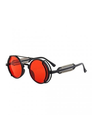 Jkapagzy Lunettes de soleil gothiques steampunk double printemps mode lunettes de soleil jambe hommes femmes verres rétro mon
