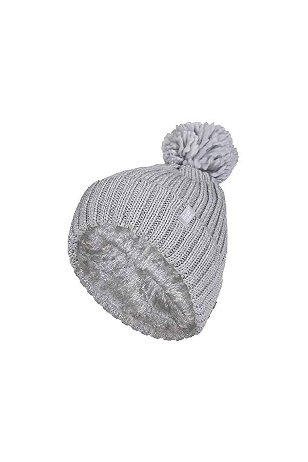 HEAT HOLDERS - Femme Fantaisie Chaud Hiver Bonnet avec Pompon One Size, Black Arden 