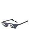 ZLKSEW Lunettes de soleil Mosaique Pixel pour Hommes,Femmes, Enfants - Accessoires de Photo & Fête - Branches noires - Look t