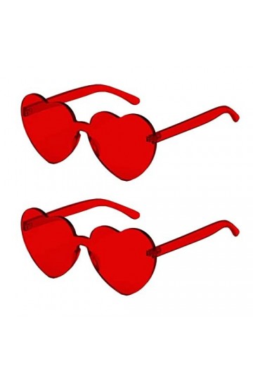 BASTOUR Lunettes de Coeur, Forme de Coeur de Lunettes de Soleil, Lunettes Effet Coeur, Lunettes De Soleil En Forme de Coeur p