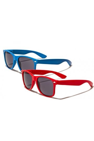 Boolavard ® 4026 Lunettes de soleil modèle Nerd Teinte Rouge + Bleu 