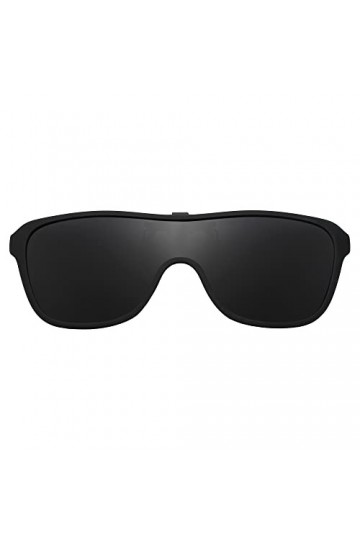 JM Lunettes de Soleil Polarisées Clip, Lunettes de Lecture à Clapet Tout - en - un, Hommes Femmes Noir