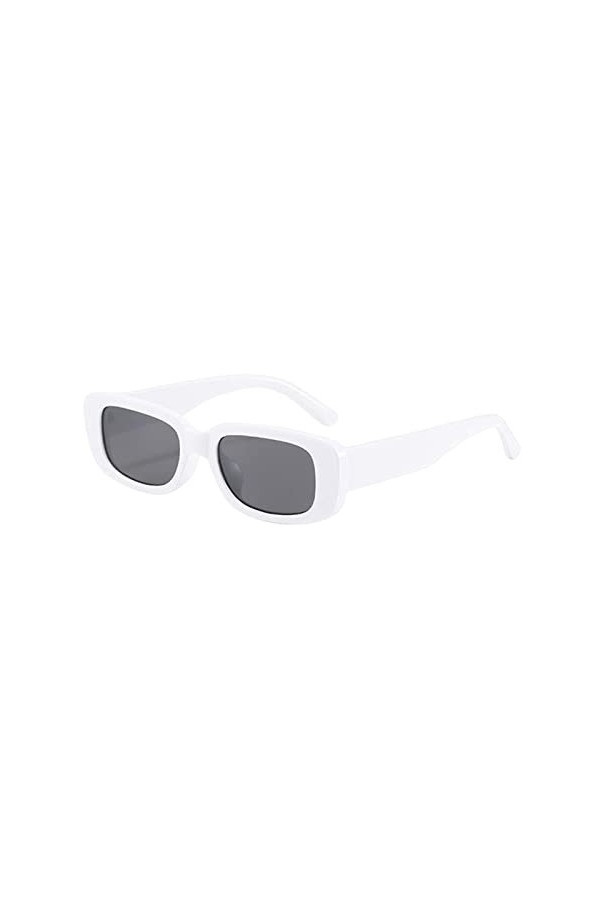 F Fityle Lunettes de soleil rectangulaires hommes lunettes de soleil de style rétro lunettes de soleil portables légères gros