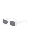 F Fityle Lunettes de soleil rectangulaires hommes lunettes de soleil de style rétro lunettes de soleil portables légères gros