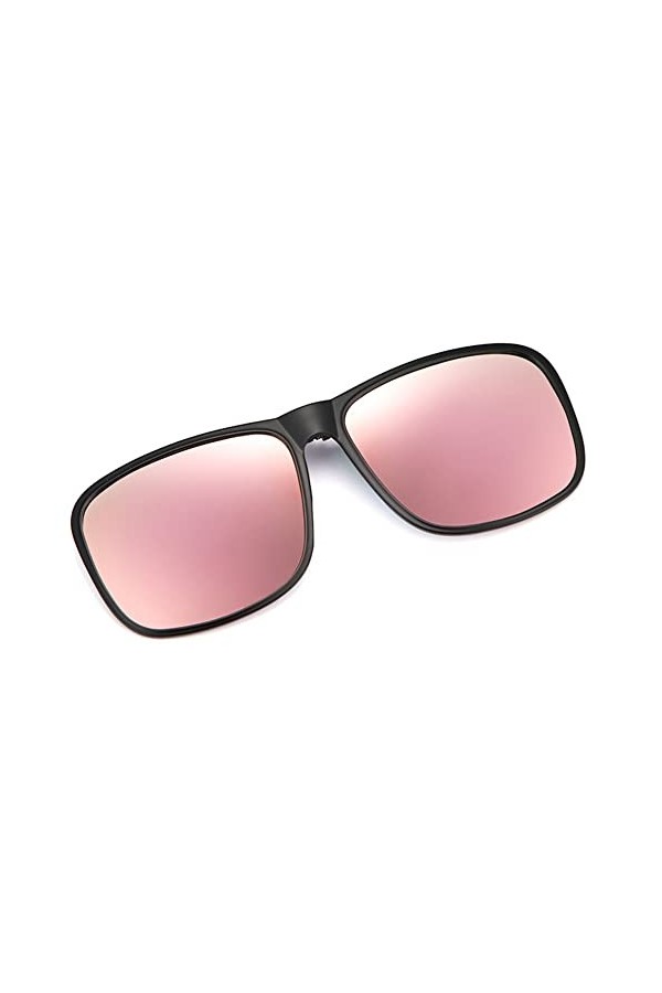 Zhenqi Lunettes de soleil polarisées à clipser Clip de lunettes de soleil en matériau robuste sûr pour Femme Pêche Vélo Condu