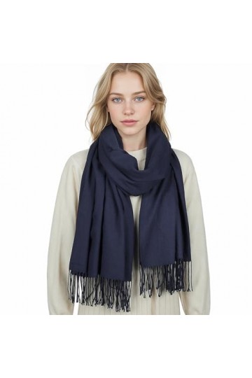 SWAT PANY Chale Bleu Marine Etole Femme Châles Etoles Mariage Echarpes Foulards Pashmina Femme Hiver Chaud Grosse Echarpe