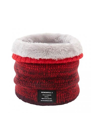 MoreChioce Cache-Col Tricoté, Thermique Hiver Chaud Windstopper Echarpe avec Polaire à lintérieur Tour de Cou Chaud Tricot F