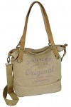 J JONES JENNIFER JONES Sac à bandoulière en toile pour femme, sac à bandoulière, grand sac portés épaule, Gris