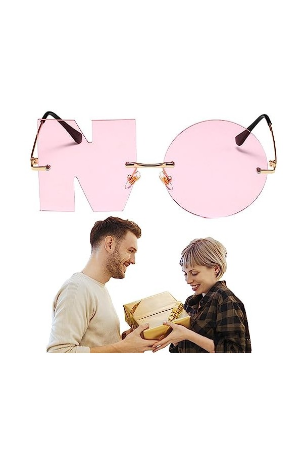 Lunettes de soleil femme tendance - Lunettes de soleil irrégulières hommes - Lettre dété 2023 pas de lunettes de vision conf