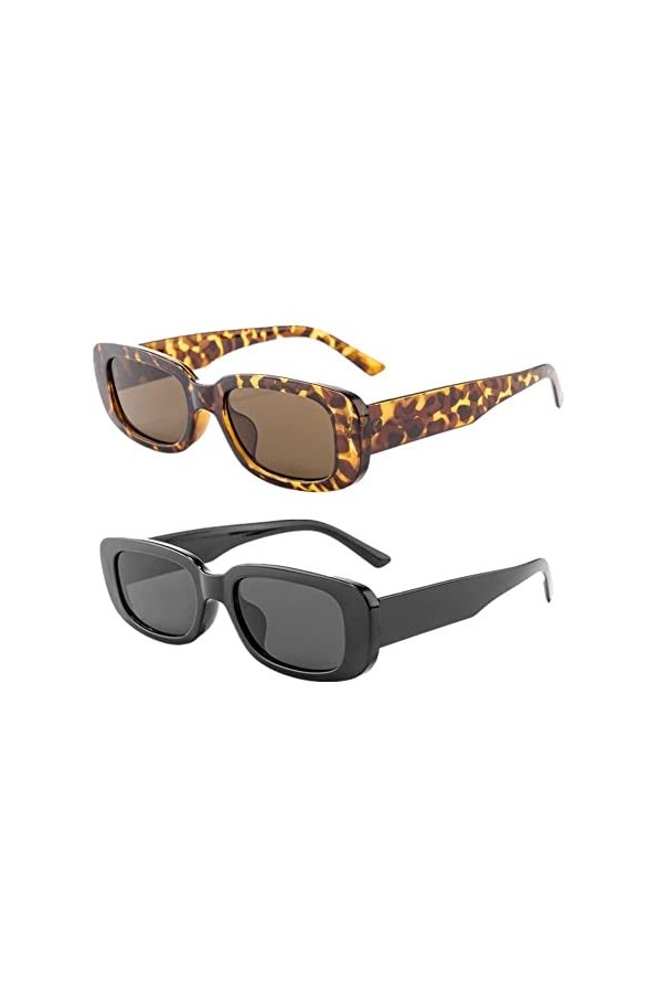 Lunettes de soleil vintage rectangulaires pour le sport de plein air, la pêche, les hommes et les femmes, lunettes de soleil