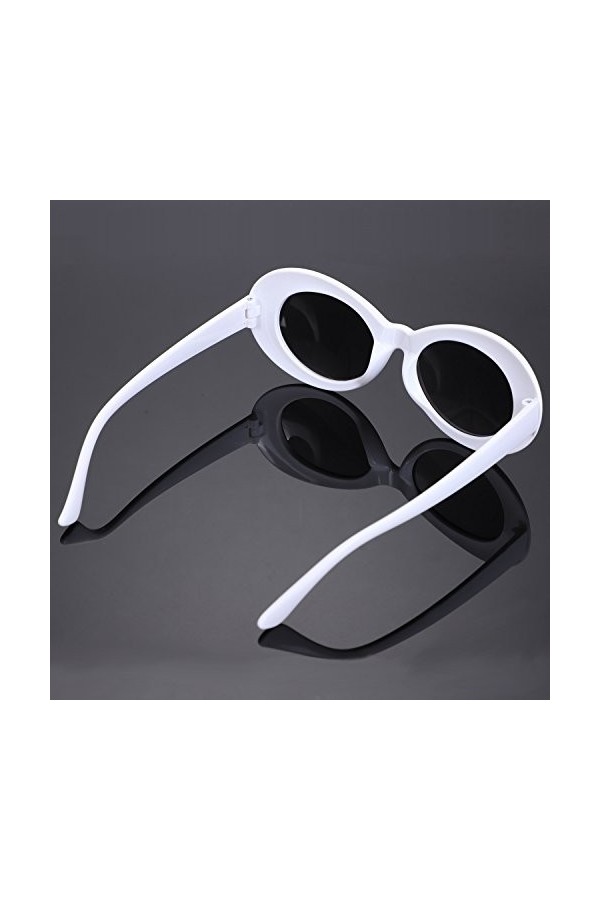 Doumneou Lunettes de soleil ovales vintage pour femmes rétro lunettes de soleil homme mode femme homme lunettes UV400 verre b