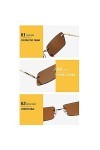 TRULOVE Mode Rectangle Lunettes de Soleil Monture Femmes Unisexe Lunettes Lunettes Streetwear Accessoires Poudre Violette