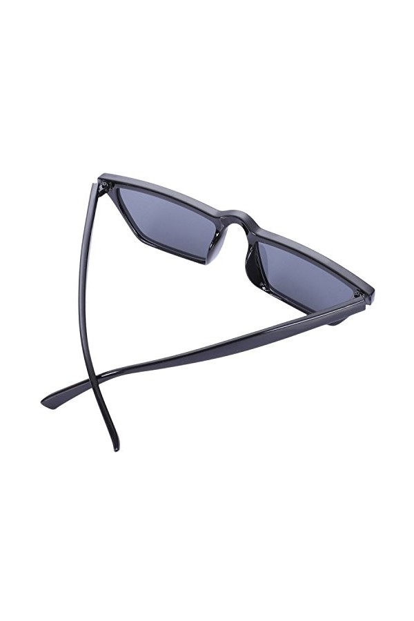 PYNQ Lunettes de Soleil des Petits Oeil Carré Lentille de Film Femme Sexy Lunettes de Soleil Oeil Jaune Noir