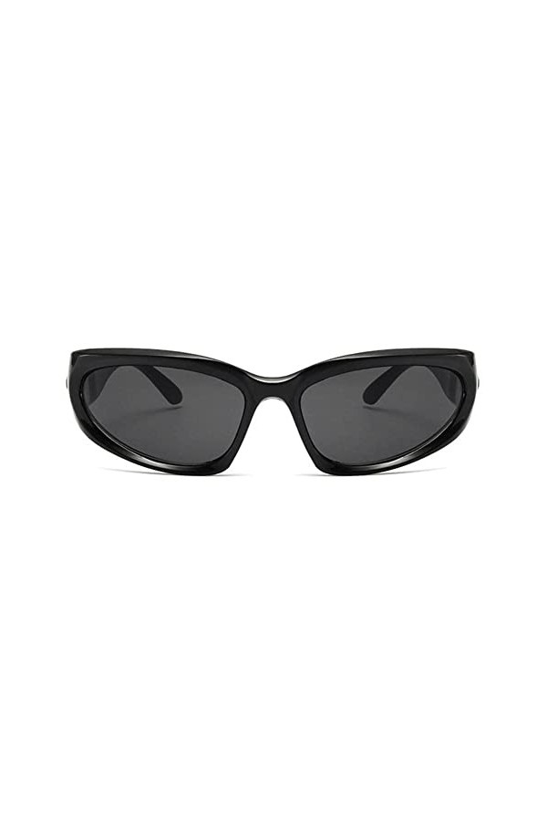 Y2K Lunettes de soleil de sport punk pour femme Protection UV400 Lunettes de soleil de luxe Miroir Lunettes B4G8 Colorées Mod