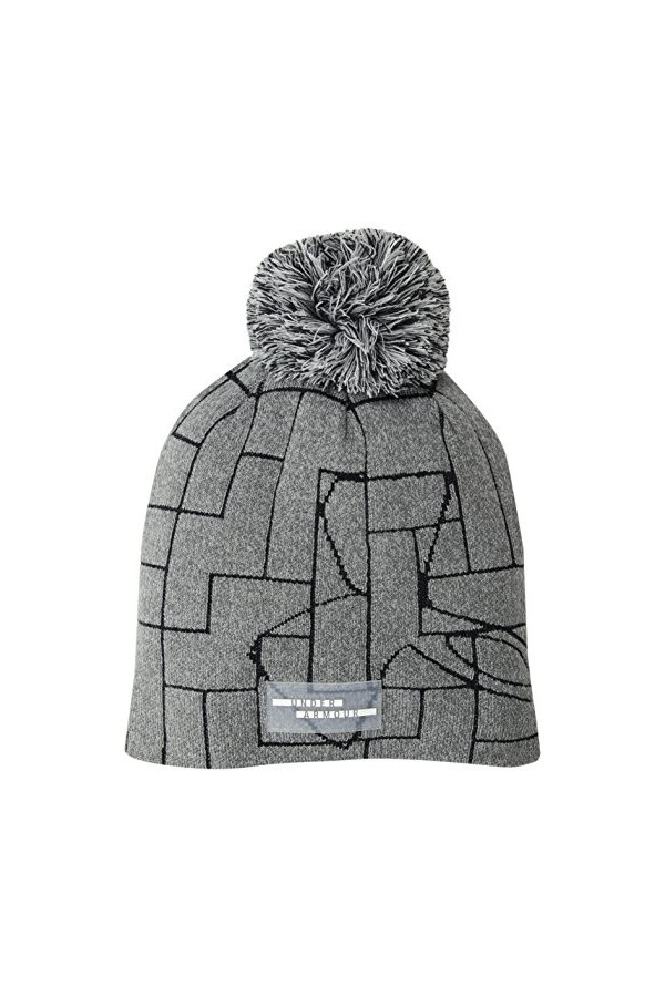 Under Armour UA Graphic Pom Bonnet Femme, Steel, FR : Medium