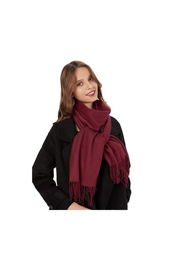 Foulard Echarpe xxl echarpe printemps Femme Homme 200 * 70CM Hiver Touché Soyeux Multi-Couleur Elégant Châle Doux pour Mariag