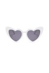 sdfghzsedfgsdfg Mode Lunettes De Soleil en Forme De Coeur Femmes De Cat Eye Lunettes De Soleil Dames Vintage Lunettes Femmes 