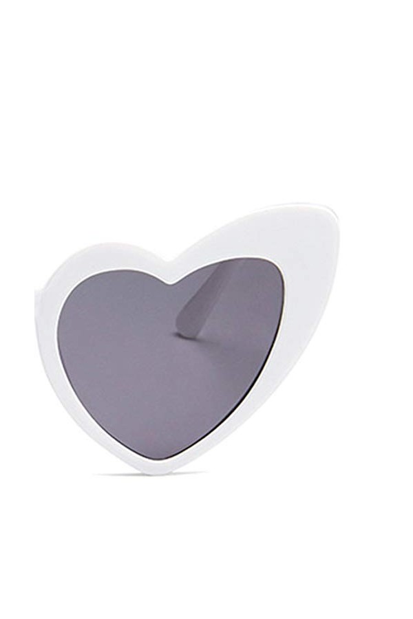 sdfghzsedfgsdfg Mode Lunettes De Soleil en Forme De Coeur Femmes De Cat Eye Lunettes De Soleil Dames Vintage Lunettes Femmes 