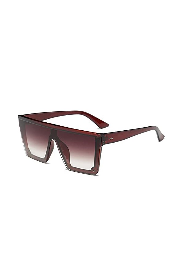 Ruiqas Lunettes de soleil surdimensionnées à la mode, UV400, pour homme et femme