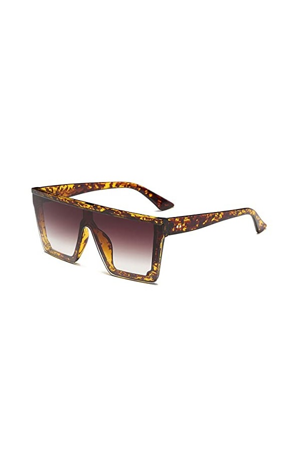 Ruiqas Lunettes de soleil surdimensionnées à la mode, UV400, pour homme et femme