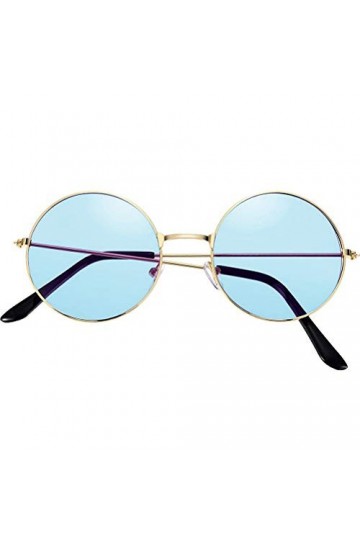 Comtervi Lunettes de Soleil Rondes rétro John Lennon Vintage Lunettes Cadre en métal Lunettes Rondes Lunettes Lunettes extéri