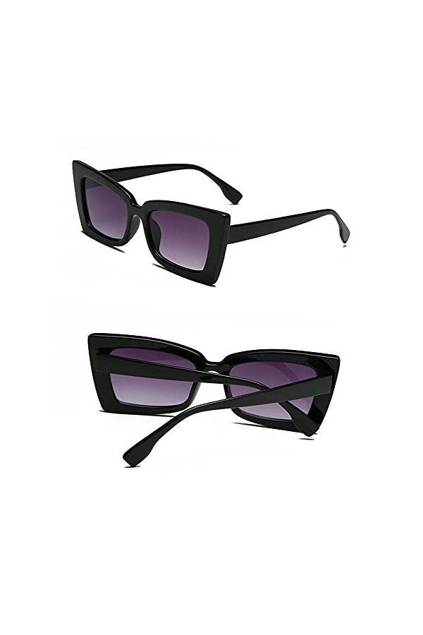 Jilibaba Lunettes de soleil pour homme et femme - Lunettes de soleil polarisées carrées - Unisexe - Protection UV400 A