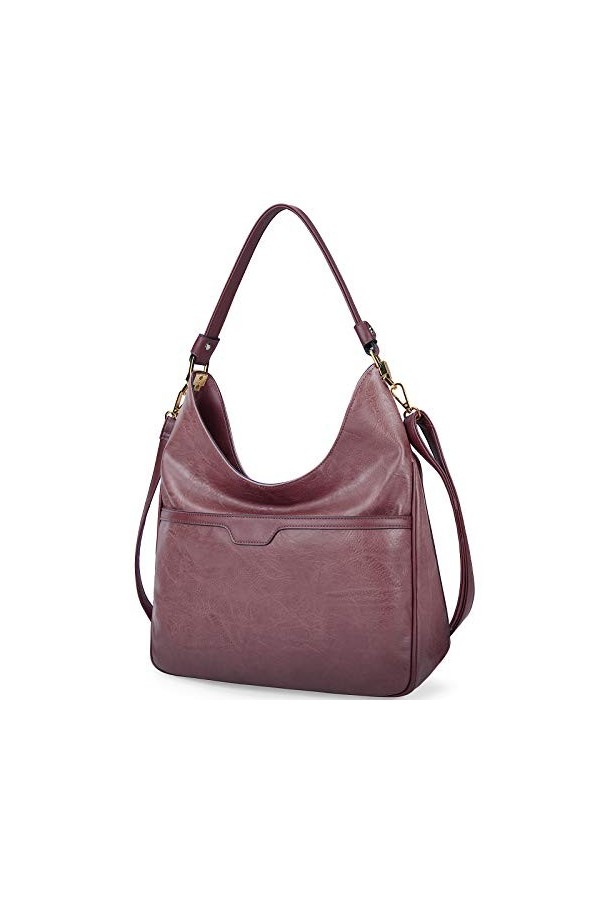 NUBILY Sac a Main Femmes Bandoulieres Cuir Grande Capacité Sac Bandoulière Femme Sacs Portés Épaule Imperméable Portable Sac 