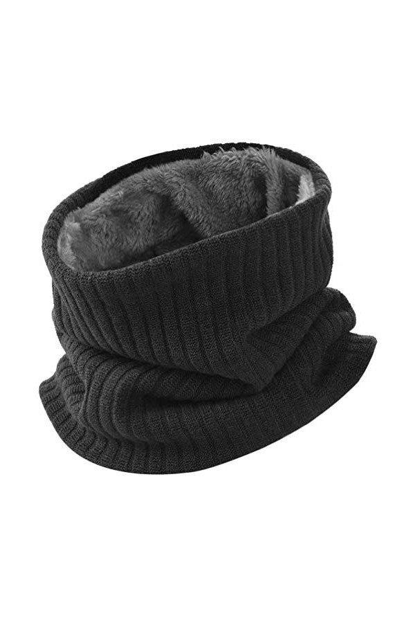 Tour de Cou Écharpe Hiver - Snood Cache Cou Col Polaire Tubulaire Foulard Chaud Coupe-Vent De Crochet De Laine Homme et Femme