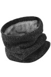 Tour de Cou Écharpe Hiver - Snood Cache Cou Col Polaire Tubulaire Foulard Chaud Coupe-Vent De Crochet De Laine Homme et Femme