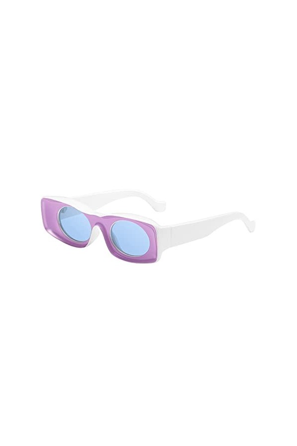MNSWR Lunettes De Soleil Homme Femme Chaine Lunettes Rouge Lunettes Ombrage Mode Lunettes De Soleil Objectif Simple Surdimens
