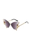 XNBZW Lunettes de soleil papillon Borderles bijoux lunettes de soleil pour femme en forme de papillon en diamant pour femme s
