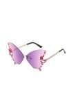 XNBZW Butterfly Sunglassess Borderles Lunettes de soleil en forme de papillon pour femme - Lunettes de soleil surdimensionnée