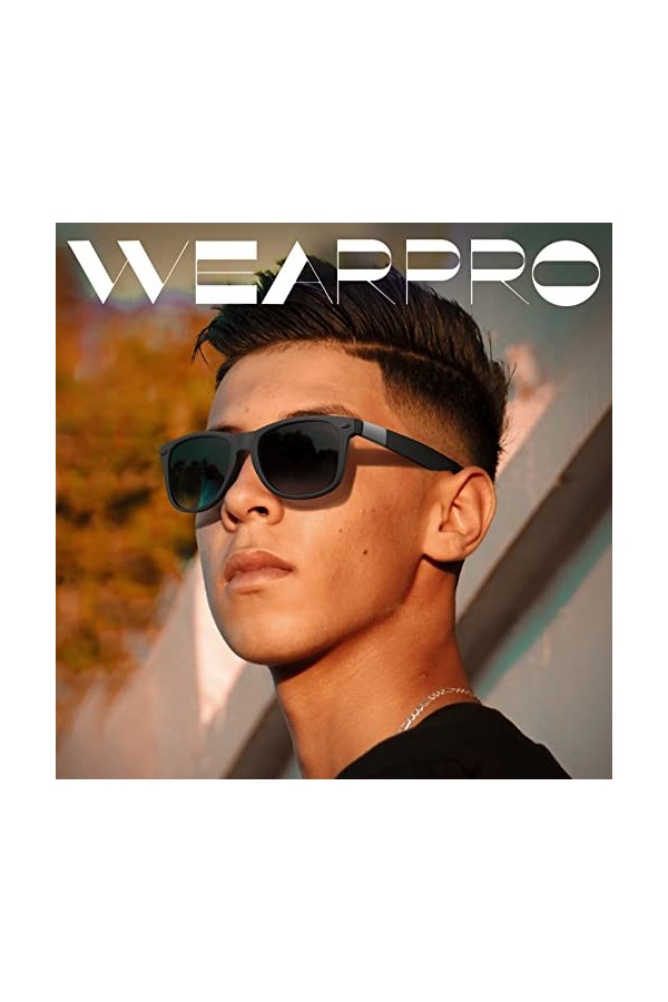 Lunettes de Soleil Pour Hommes et Femmes Style ClassiqueUV400 Protection Vintage Lunettes de Soleil Polarisées Avec Cadre Ult