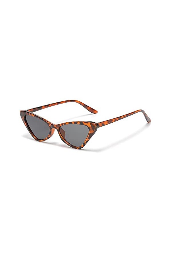 RUGUOA Lunettes de Soleil pour Femmes Hommes Lunette de Soleil Oeil de Chat Vintage Années 80 Lunettes de Fête Lunettes avec 